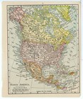 1911 Vintage Atlas Map Page - United States On One Side North America On The    