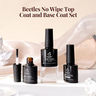 Gel Top Coat Base Coat Set For Gel Nail Polish  3pcs No Wipe Base Gel Matte   Sh