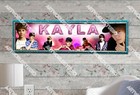 Justin Bieber  2- Personalized Name Poster Customized Birthday Wall Decor Banner