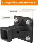 3 8  Thick Skid Steer Mount Plate Quick Attach W  2  Removable Hitch Orange Us