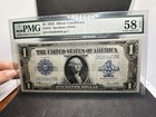 1923  1 Silver Certificate Horse Blanket Note Fr 237 Pmg Au 58 Epq