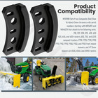 2pcs M135188 Snow Blower Composite Skid Shoes For John Deere 42   44   46   47  