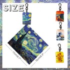 Glasses Cleaning Cloth microfiber Eyeglass Cleaner Art Design Keychain 4pcs