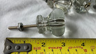 10 Vintage Antique Clear Glass Measuring 1 3 8    Cabinet door Knobs