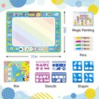 Water Doodle Mat Mess Free Magic Pens Kids Toddler3-8 Xmas Birthday Gift Toy Set