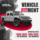 Front Bumper Compatible With 2018-2025 Jeep Gladiator  Wrangler Jl Rubicon W pdc