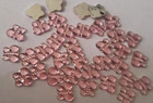 Craftbuddyus 100 X10mm Pink Flatback Butterfly Acrylic Rhinestone Gems
