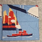 Vera Neumann Set Of 2 Harbor Boat Napkins Square Cloth Fabric Coastal