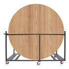 Folding Table Rack Dolly Cart W  Casters Max 8 Round Table 12 Folding Table