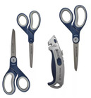 Member s Mark Anti-microbial Scissors With Box Cutter     Safe   Versatile Tool