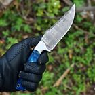 Custom Handmade Damascus Steel Hunting Fixed Blade Knife With Sheath