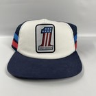 Red  White   Blue Men   s Harley Davidson Trucker Hat  4th Of July Ready- One Size