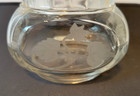 Beautiful Antique Victorian Glass Spooner With An Etched Floral Design