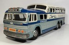 Vintage Kts Daiya Tin Friction Greyhound Scenicruiser Bus 14 5    Japan Toy