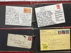 Covers And Postcard Album Of Used Postage Stamps And Postcards