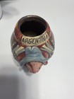 Argentina Buenos Aires Yerba Mate Gourd Cup Man Face Tripod Small Decor Souvenir