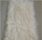 White Real Fur Blanket Throw Mongolian Sheepskin Tibetan Lambskin The Block