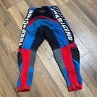 Fox Racing 360 Motion Motocross Pants Blue Red Black Men Size 32 Vintage Mx Gear