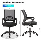 Jonpony Ergonomic Office Chair  Lumbar Support  Adjustable Height With Armrests 