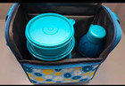 Tupperware Multi Color Lunch Bowls Set With Thermo Bag    Little Wonder Cup