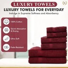 Luxury 100  Cotton Bath Towel Set - Ultra Soft High Absorbent   Fade Resistant