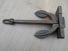 Solid Brass Boat Anchor   Nautical   11 Lbs 