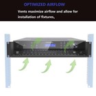 2u Vented Server Rack Shelf- Deep Adjustable Universal Rack Mount Cantilever    