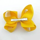 40pcs 4 Inch Hair Bows For Girls hand-made Grosgrain Ribbon Hair Bow Alligator C