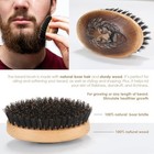 Beard Brush  Beard Brush Kit Boar Bristle Beard Brush For Men Wooden Mustache B