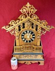 Large Mantel Cuckoo F  Kroeber German Black Forest Clock 1880   s Running