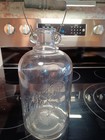Old White House Vinegar Script 1 2 Gallon Glass Bottle Double Eye Bail     Rare