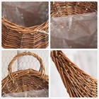 Wall Hanging Flower Basket  Handmade Wicker Hanging Basket For Plant Wall Mou   