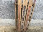 Gladding American Clipper Wooden Snow Sled Metal Rails 57