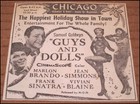 1955 Guys And Dolls Print Ad Clipping 3 5 x3 5  Marlon Brando Frank Sinatra Vtg