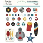 Simple Stories Bro   Co    30  Brads    5  Tags Scrapbooking Brothers