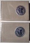  2  1948 B o Rr Railroad Map Back Felt Box Playing Card Decks Sealed D4-2