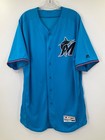 Preston Guilmet  52 Miami Marlins Game Used Jersey Spring Training Size  48