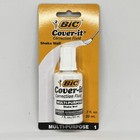 Bic Cover It White Out Correction Fluid Liquid Paper 0 7 Fl Oz Wite Out 6 Count