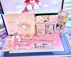 Sanrio My Melody Stationary Bundle 15pc Set Scissors Pens  Pencils  Notebooks