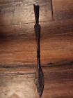 Vintage Hand Forged African 9in Steel Or Iron Spear Tip Rustic 