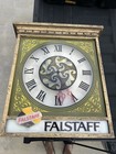 Vintage 1960 s Falstaff Beer Clock 14  X 15     decoration Only  Does Light Up