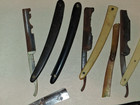 Straight Razor Parts Only Lot Vintage Junk Razors   Parts