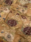 Antique Japanese Silk Brocade Textile Obi Kesa Rich Gold Floral Rare Find    
