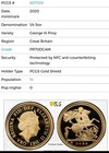 2020 Uk Great Britain Gold Proof 1 4 Sovereign Coin     Pr70 Pop 14     George Iii