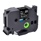 1pk White On Black Tape For Brother P-touch Ptd600 24mm Label Maker Tz355 Tze355