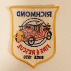 New Richmond Illinois Fire Department Rescue Shoulder Patch Yellow Border