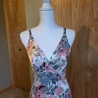 Vintage 90s Mystique Intimates Floral Lingerie Maxi Slip Dress