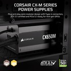 Corsair Cx650m 650w 80  Bronze Semi-modular Atx 3 1 Pcie 5 1 Certified Refurb