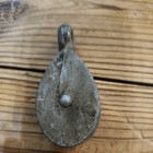 Vintage Cast Iron Single Block Pulley-galvanized 3 -rustic Or Nautical Decor