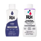 Liquid Fabric Dye 8 Oz - Indigo Color For Clothing  D  cor   Crafts With Fixative